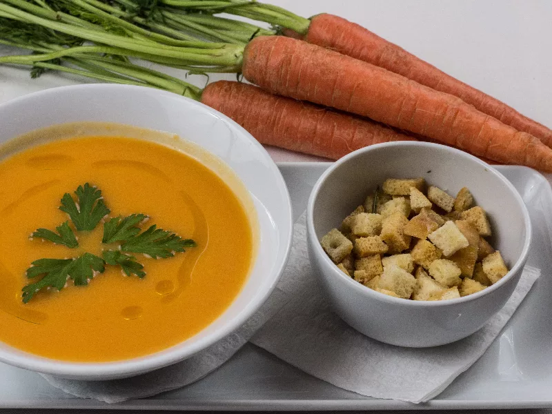 Roasted Carrot Ginger Soup